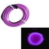 Neon Taśma Neonowa Led Do Dekoracji Wnętrza Samochodu 3M/12V Fioletowa