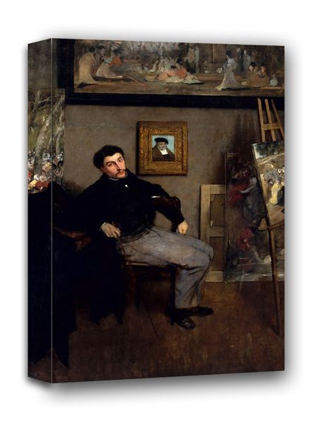 James Jacques Joseph Tissot, Edgar Degas - obraz na płótnie 70x100 cm zdjęcie 1