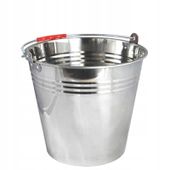 KADAX Wiadro Stalowe Przemysłowe Rączka 14L Metal
