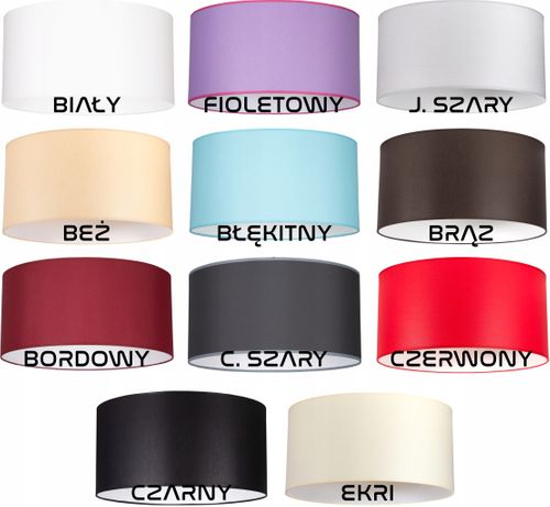 Abażur KLOSZ LAMPA SZARY 35cm na Arena.pl