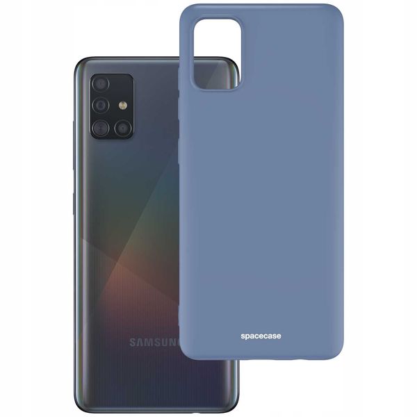 Spacecase Silicone Case Galaxy A71 Blue zdjęcie 2