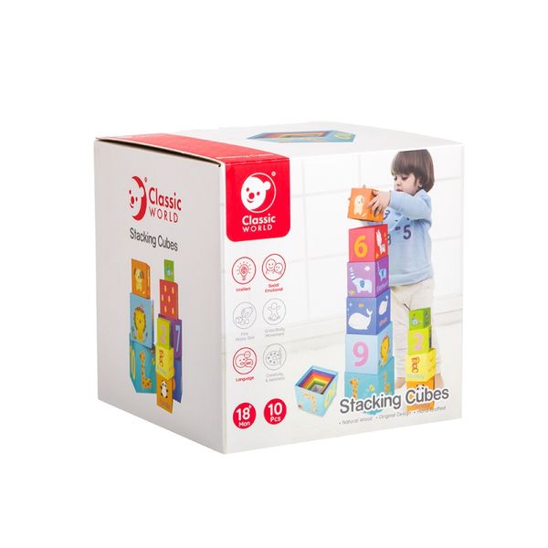 CLASSIC WORLD Magic Box Klocki Układanka Wieża Pudełko Zabawka Edukacyjna zdjęcie 9