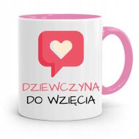 Kubek Różowy Dla Dziewczyny Dziewczyna Do Wzięcia Z Nadrukiem Ze Zdjęciem