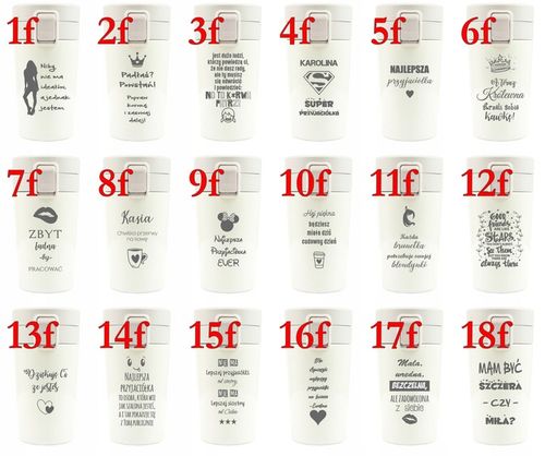 Kubek termiczny 300 ml prezent dla przyjaciółki TERMOS bidon +TWÓJ GRAWER na Arena.pl