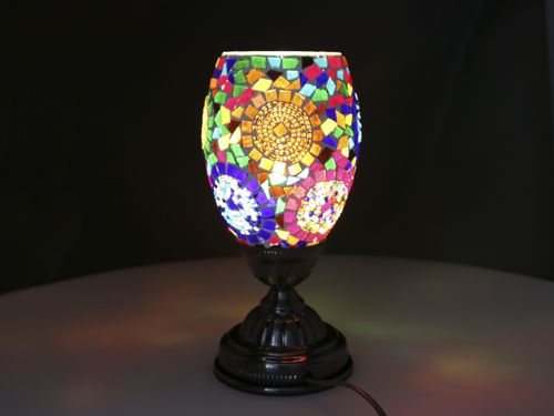 Lampa stołowa - klosz pojedynczy, wielokolorowy na Arena.pl