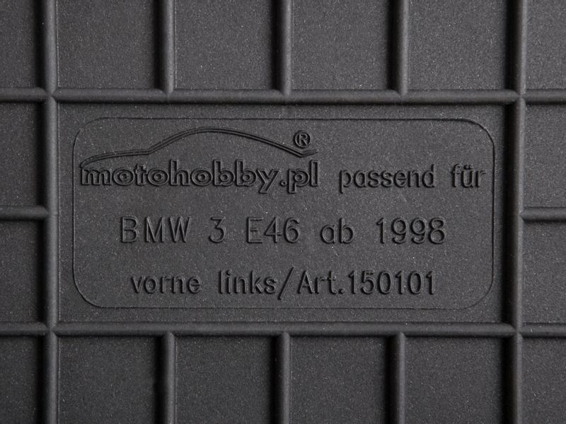 BMW 3 E46 DYWANIKI GUMOWE DEDYKOWANE STOPERY zdjęcie 2