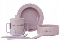 Komplet naczyń dla dzieci Mini Favourite, 5 elem. różowy