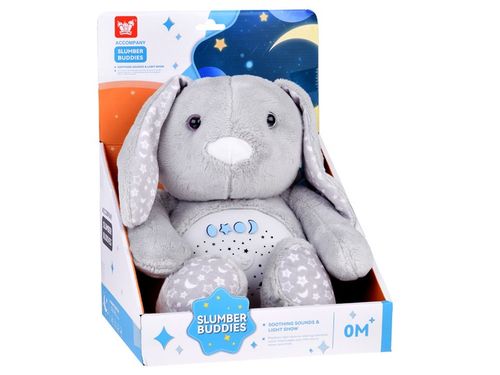 Maskotka projektor KRÓLICZEK gwiazdy kołysanki biały szum usypiacz ZA4701 na Arena.pl