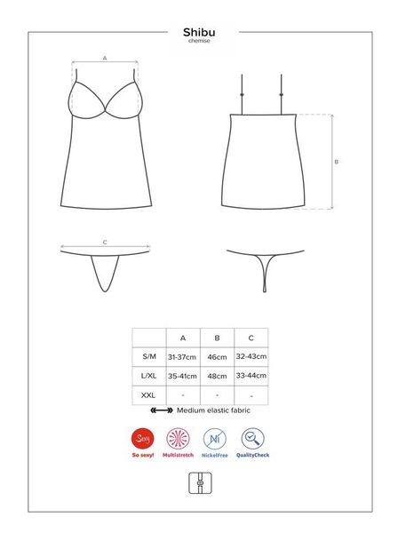 Prześwitująca Koszulka i Stringi - Obsessive Shibu S/M zdjęcie 5