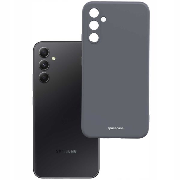 Spacecase Silicone Case Galaxy A34 5G Black zdjęcie 2