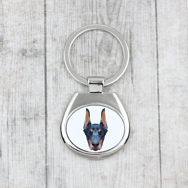 Doberman brelok geometryczny Art-Dog zdjęcie 3
