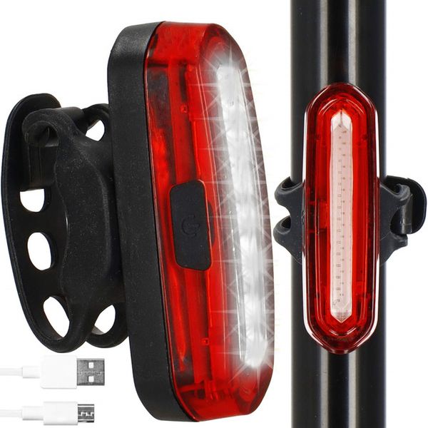 Lampka rowerowa tylna usb 50 lumenów zdjęcie 1