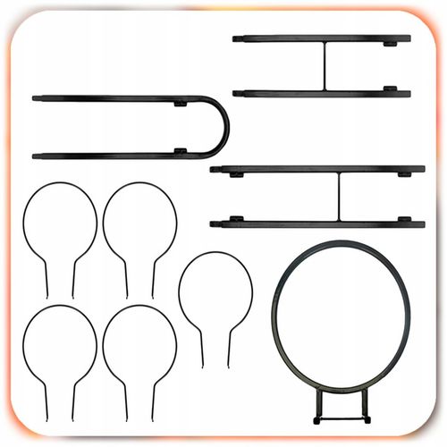 STOJAK NA PIŁKI metalowy 5 piłek półka organizer przechowywanie na Arena.pl