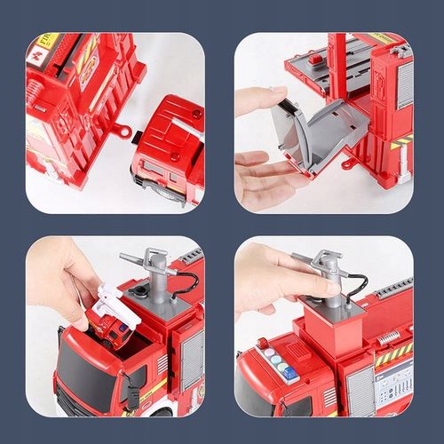 STRAŻ POŻARNA WÓZ SAMOCHÓD STRAŻACKI Z NAPĘDEM LEJE WODĄ ŚWIATŁO DŹWIĘK na Arena.pl