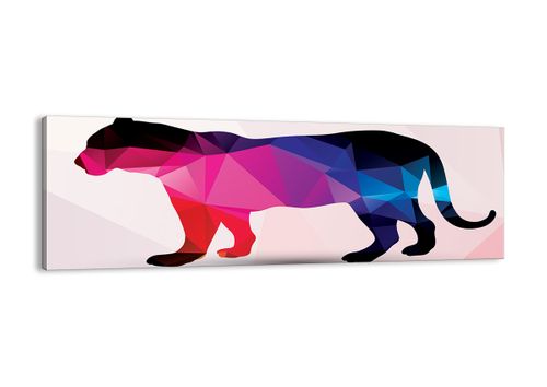 Obraz Na Płótnie - Pantera Rysunek - 90X30 Cm - Ab90X30-2808 na Arena.pl