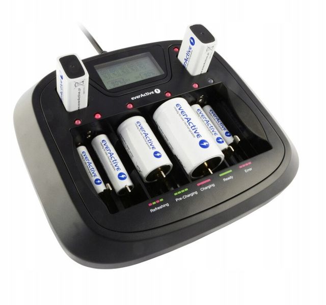 EverActive Ładowarka 8 kanałowa NC-900U czarny zdjęcie 5