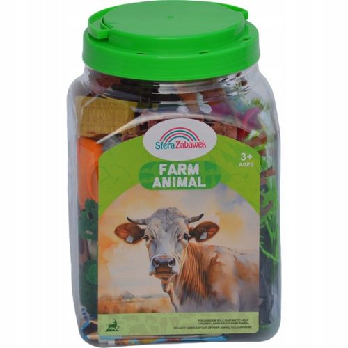 FARMA FIGURKI ZWIERZĘTA WIEŚ DUŻY ZESTAW W POJEMNIKU GOSPODARSKIE ZAGRODA M na Arena.pl