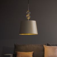 Szampańska lampa wisząca ZOE 11105107 do jadalni nad stół abażur