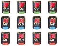 MIX KARMY MOKREJ DLA PSA 400G RAFI 3 SMAKI x 4 SZTUKI DZICZ. JAG. WOŁ.