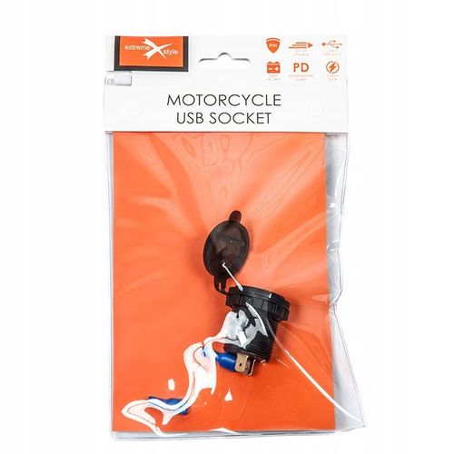 Motocyklowe gniazdo USB QC3.0 +USB typ-C PD 3.6A na Arena.pl