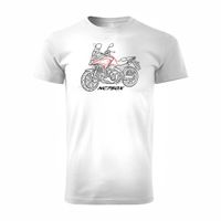 Koszulka z motocyklem na motor Honda NC 750 X NC750X męska biała REGULAR XXL