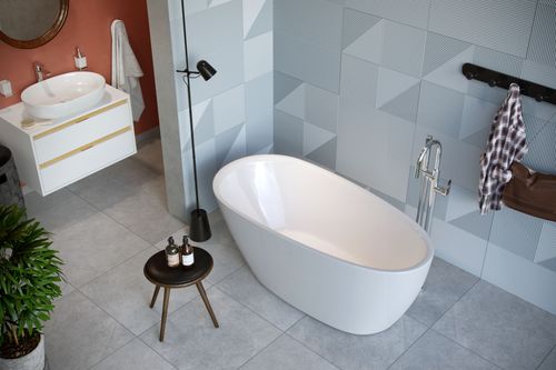 Olia 2.0 wanna owalna 150x73 cm wolnostojąca, biały połysk na Arena.pl