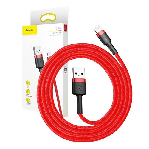 kabel lightning usb baseus cafule 2a 3m (czerwony) na Arena.pl