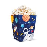 Pudełka na popcorn Kosmos Planety kosmiczne urodziny 6 szt.
