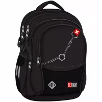 Plecak szkolny wielokomorowy St.Right czarny 23 l