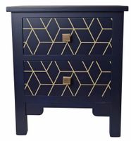 Szafka z dwoma szufladami granatowa