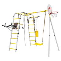 Plac zabaw Fitness | Lina + Kosz + Worek Bokserski + plastikowe siedzisko | 100 kg