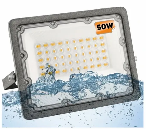 Halogen LED Naświetlacz Reflektor 50W Wodoszczelny Zewnętrzny IP65 PREMIUM na Arena.pl