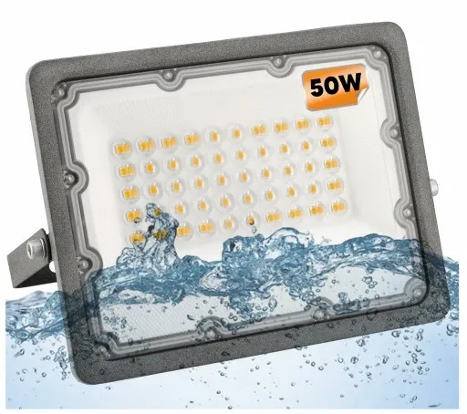 Halogen LED Naświetlacz Reflektor 50W Wodoszczelny Zewnętrzny IP65 PREMIUM zdjęcie 1