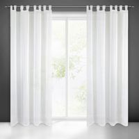 Firana gotowa na szelkach LUCY 140x250 Eurofirany biała