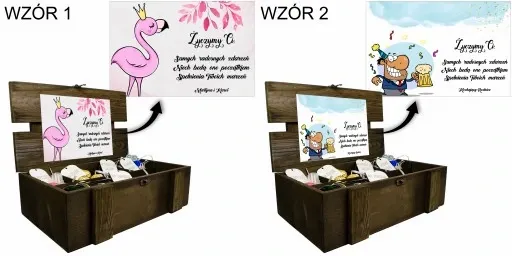 KUFEREK SKRZYNKA PREZENT NA URODZINY URODZINOWY 18 30 40 50 zdjęcie 5