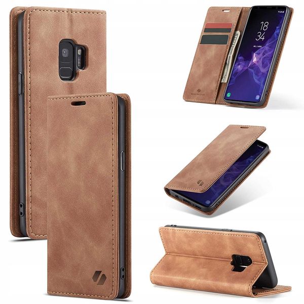 Spacecase Wallet Galaxy S9 Light Brown zdjęcie 11