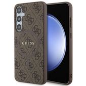 Guess GUHMS24MG4GFRW S24+ S926 brązowy/brown hardcase 4G Collection Leathe