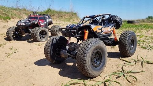 AUTO ZDALNIE STEROWANE SAMOCHÓD RC 48 CM WIELKI CRAWLER 4x4 POMARAŃCZ na Arena.pl
