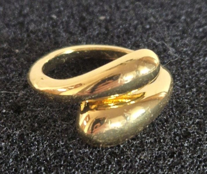 Piękny pozłacany pierścionek zdjęcie 1