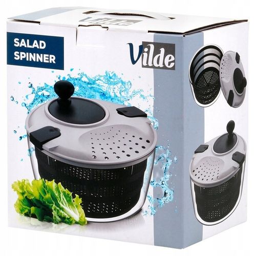 Duża WIRÓWKA SAŁATY warzyw owoców suszarka obrotowa pojemnik sitko cedzak na Arena.pl