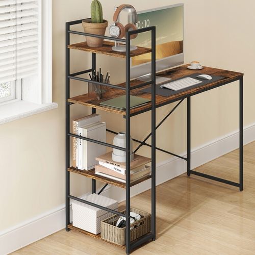 Biurko z Regałem MAX 4.0 Nowoczesne Do Pokoju Biura LOFT Rustykalne na Arena.pl