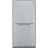 AXOLUTE - Łącznik jednobiegunowy 10AX (zaciski automatyczne) 1 moduł AXIAL aluminium Bticino HC4001AN