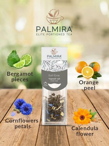 Herbata czarna liściasta Earl gray olej bergamotki Deluxe Palmira 15 saszet na Arena.pl