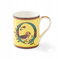 Spode Kubek Kit Kemp Alphabet 340ml literka O na prezent żółty
