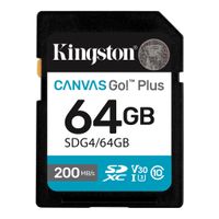 Karta pamięci Kingston Canvas Go Plus SDG4/64GB (64GB; Class U3, V30; Karta pamięci)