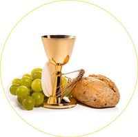 Opłatek na tort Tort Pierwsza Komunia Święta Komunijny Biblia Hostia Tekst