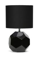 2 x Lampa stołowa podstawa ceramiczna CZARNA kabel 1.5