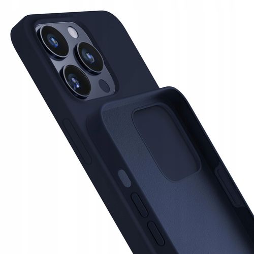 Silikonowe etui na Apple iPhone 16 Pro - 3mk Silicone Case Dark Navy na Arena.pl