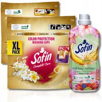 Sofin Kapsułki do Prania Kolorowych Tkanin 66 prań + Płyn do płukania