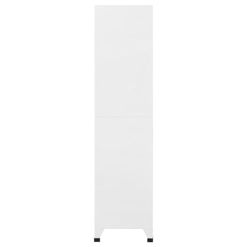 Szafka zamykana na klucz, biała, 90x45x180 cm, stalowa na Arena.pl